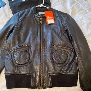 Doma Leather Bomber Jacket